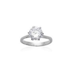 Bague en argent et oxydes de zirconium. - Bijouterieonline.com