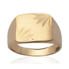 Chevalière plaqué or motifs étoilés. - Bijouterieonline.com