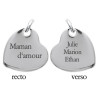 Pendentif fête des mères en argent.