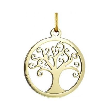 Pendentif arbre de vie ajouré or jaune