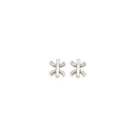 Clous d'oreilles argent croix kabyle