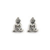 Clous d'oreilles argent bouddha