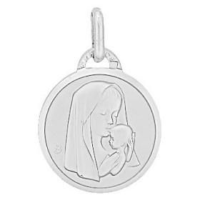 Médaille vierge en argent.