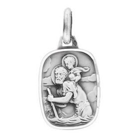 Médaille Saint Christophe en argent.