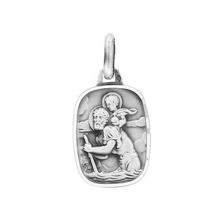 Médaille Saint Christophe en argent. - Bijouterieonline.com