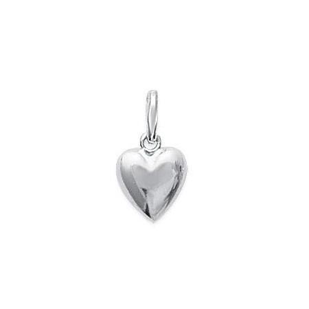 Pendentif coeur en argent.