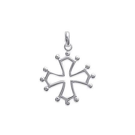 pendentif croix Occitane en argent