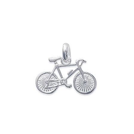 pendentif vélo de course en argent