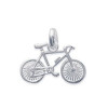 pendentif vélo de course en argent