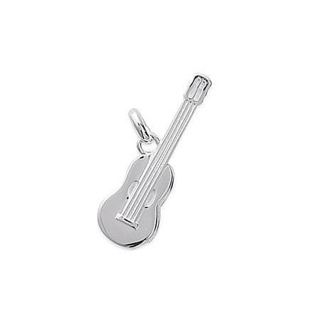 Pendentif guitare en argent