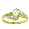 Bague alison Or 750 avec rubis et zirconias