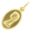 Médaille vièrge plaqué or.