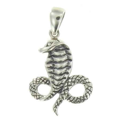 Pendentif cobra en argent