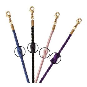 Collier soie et plaqué or