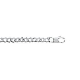Chaîne en argent maille gourmette 8 mm - Bijouterieonline.com