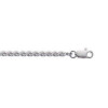 Chaîne en argent maille corde ronde 3 mm