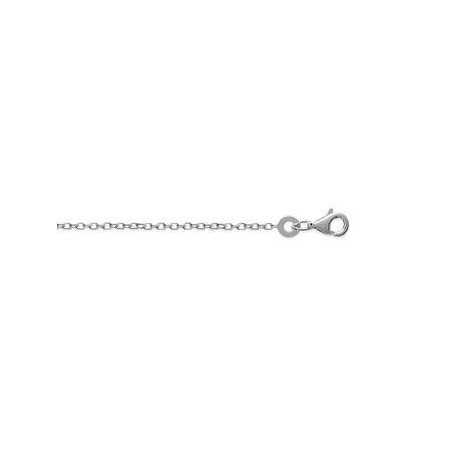 Chaîne en argent maille forçat diamantée 1,30 mm