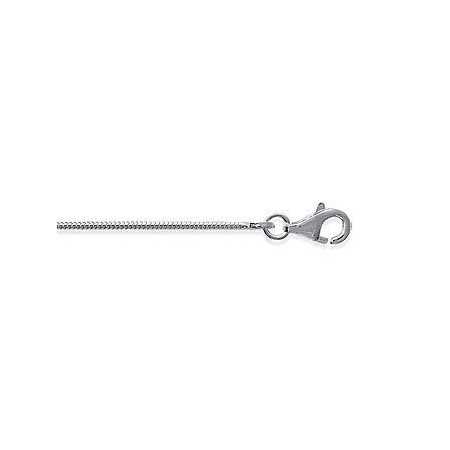 Chaîne en argent maille serpent ronde 1 mm