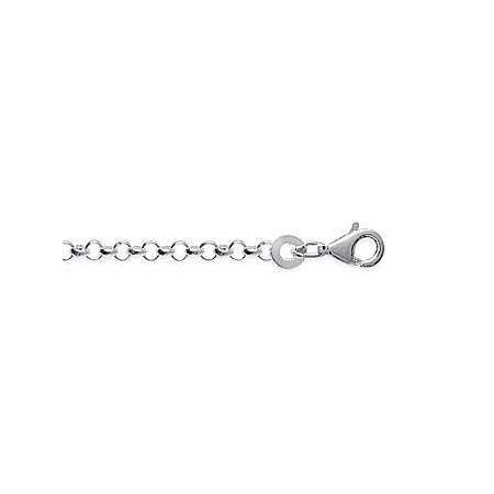 Chaîne en argent maille jaseron allégée 2 mm