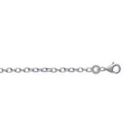 Chaîne en argent maille forçat diamantée 1,90 mm - Bijouterieonline.com