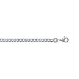 Chaîne en argent maille gourmette 2,50 mm - Bijouterieonline.com