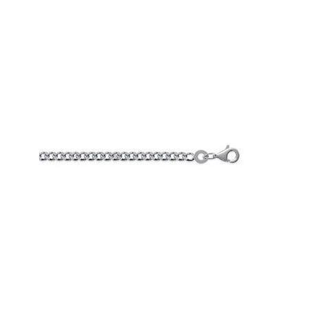 Chaîne en argent maille gourmette 2,50 mm - Bijouterieonline.com