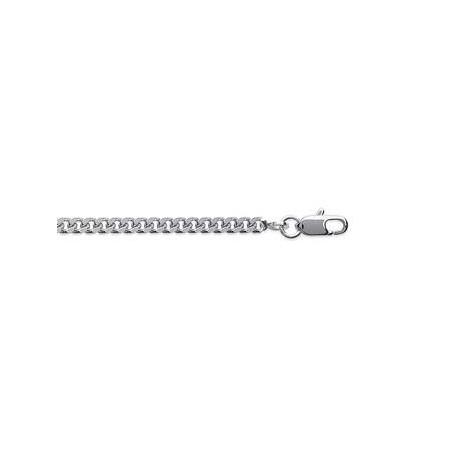 Chaîne en argent maille gourmette 3 mm