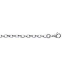 Chaîne en argent maille forçat diamantée 2,25 mm - Bijouterieonline.com