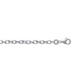 Chaîne en argent maille forçat diamantée 2,60 mm - Bijouterieonline.com