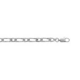 Chaîne en argent maille figaro 4 mm - Bijouterieonline.com