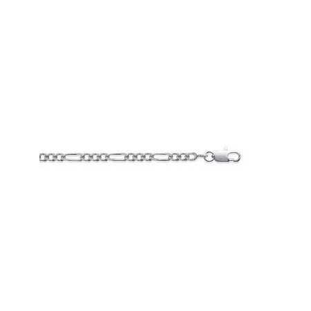 Chaîne en argent maille figaro 3 mm