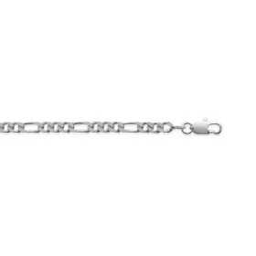 Chaîne en argent maille figaro 3,50 mm - Bijouterieonline.com
