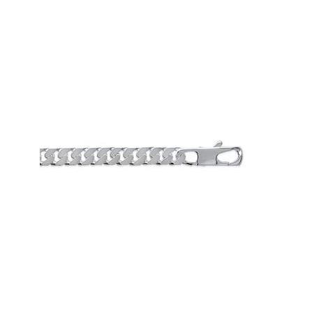Chaîne en argent maille gourmette 6 mm - Bijouterieonline.com