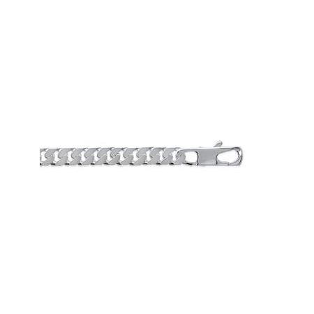 Chaîne en argent maille gourmette 6 mm