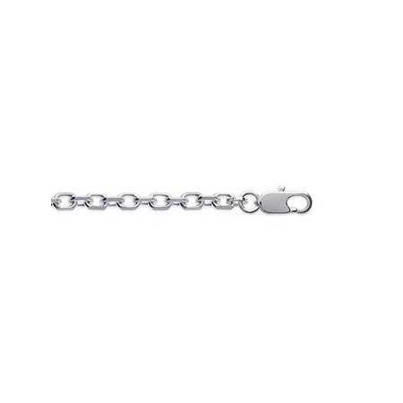 Chaîne en argent maille forçat diamantée 3,20 mm