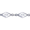 Bracelet argent motifs fantaisie de 5 mm