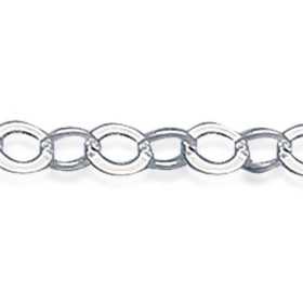 Bracelet argent façont maille forçat ronde de 3 mm
