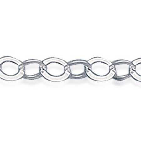 Bracelet argent façont maille forçat ronde de 3 mm