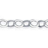 Bracelet argent façont maille forçat ronde de 3 mm