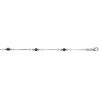 Bracelet argent cristal mauve -1