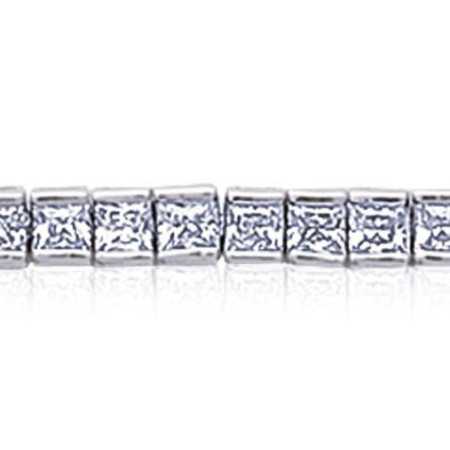 Bracelet argent rivière d\'oxydes de zirconium - Bijouterieonline.com
