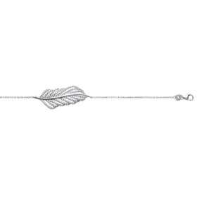 Bracelet argent grosse feuille - Bijouterieonline.com