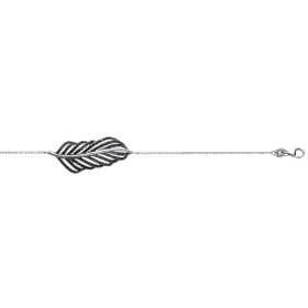 Bracelet argent grosse feuille ajourée - Bijouterieonline.com