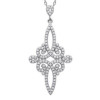 Collier argent motif style 1800