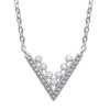 Collier argent oxydes de zironium micro serti en V