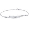 Bracelet argent oxydes de zirconium blanc