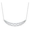 Collier argent vagues entrecroisées