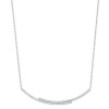 Collier argent oxydes de zirconium blanc