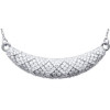 Collier argent plastron pavé d'oxydes de zirconium