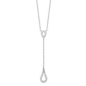 Collier argent gouttes ajourées - Bijouterieonline.com